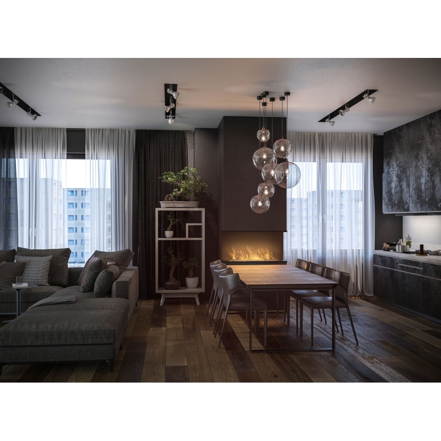 InFire - Εντοιχιζόμενο τζάκι Βιοαιθανόλης BIO 100x50 cm 3kW μαύρο