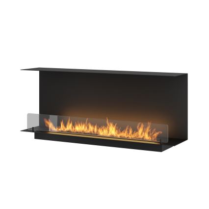 InFire - Εντοιχιζόμενο τζάκι Βιοαιθανόλης BIO 120x45 cm 3kW μαύρο