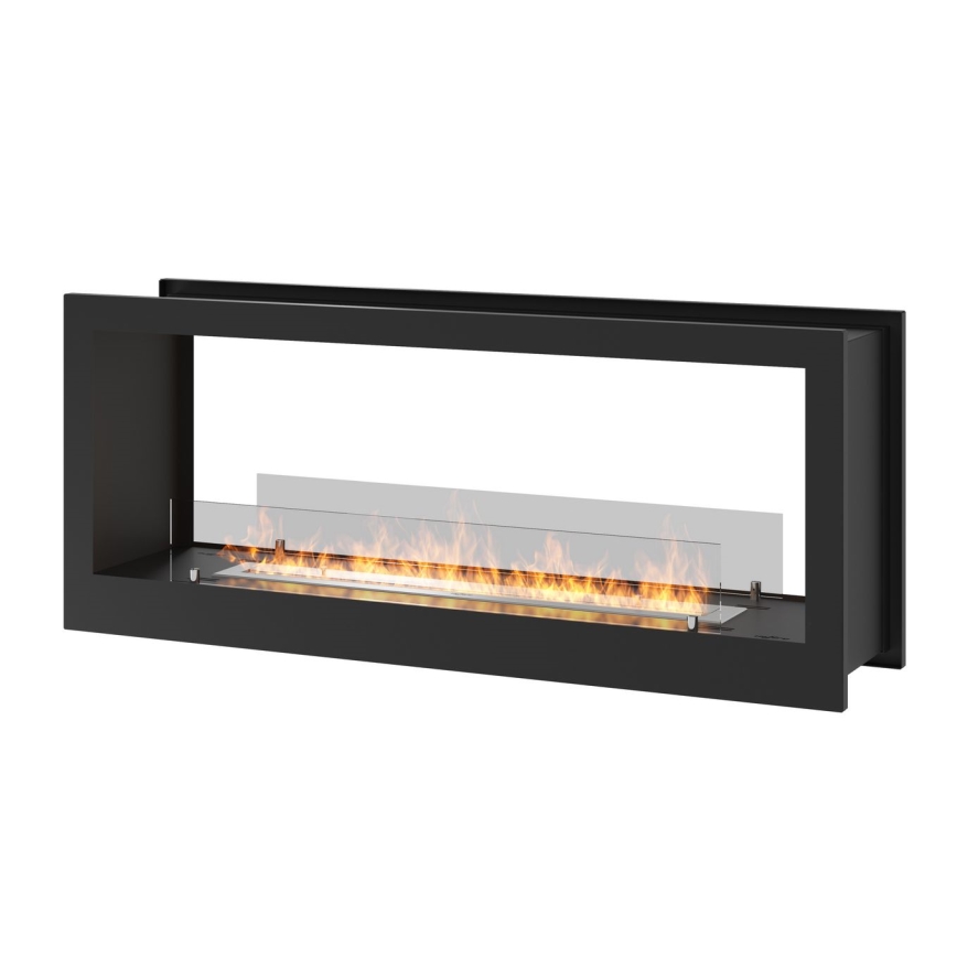 InFire - Εντοιχιζόμενο τζάκι Βιοαιθανόλης BIO 120x50 cm 3kW δυο όψεων