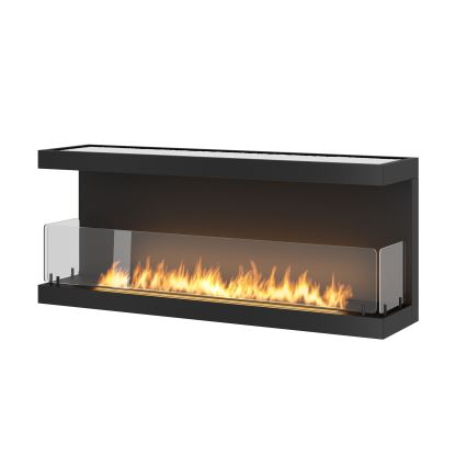 InFire - Εντοιχιζόμενο τζάκι βιοαιθανόλης BIO 120x50 cm 5kW μαύρο