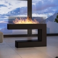 InFire - Βιοτζάκι 110x92 εκ. 3kW μαύρο