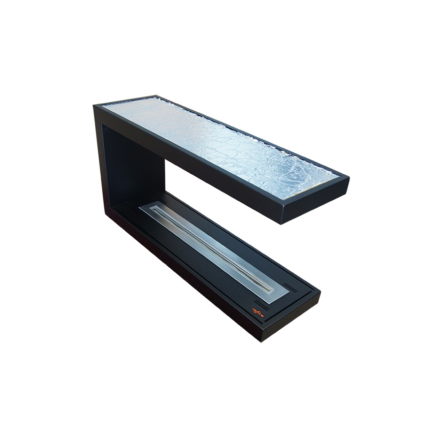 InFire - Γωνιακό τζάκι βιοαιθανόλης BIO 100x50 cm 3kW δύο όψεων