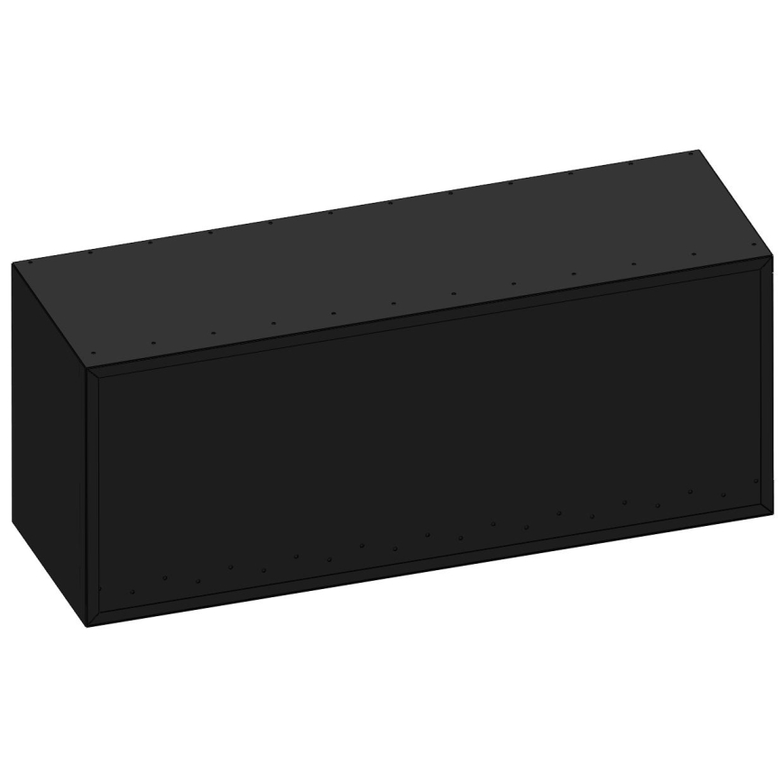 InFire - Γωνιακό τζάκι Βιοαιθανόλης BIO 110x45 cm 3kW μαύρο