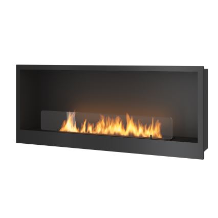 InFire - Εντοιχιζόμενο τζάκι BIO 120x50 cm 3kW μαύρο