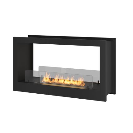 InFire - Εντοιχιζόμενο τζάκι βιoαιθανόλης BIO 90x50 cm3kW δυο όψεων