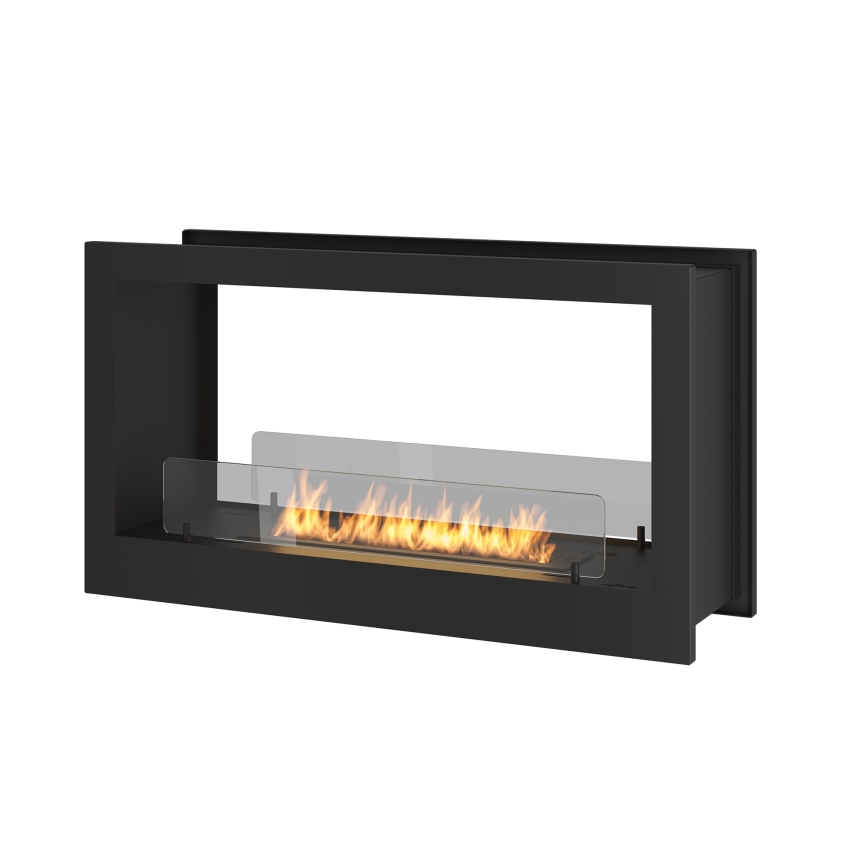 InFire - Εντοιχιζόμενο τζάκι βιoαιθανόλης BIO 90x50 cm3kW δυο όψεων