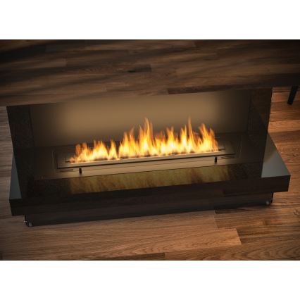 InFire - Εντοιχιζόμενο τζάκι βιοαιθανόλης BIO 100x45 cm 3kW μαύρο