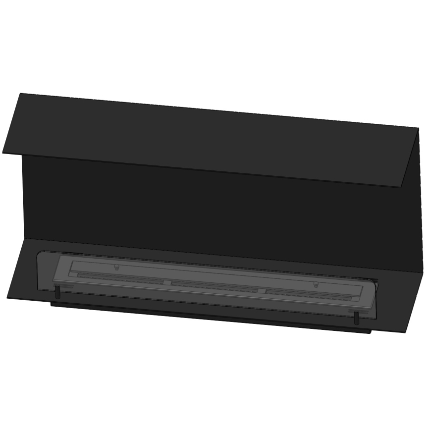 InFire - Εντοιχιζόμενο τζάκι βιοαιθανόλης BIO 100x45 cm 3kW μαύρο