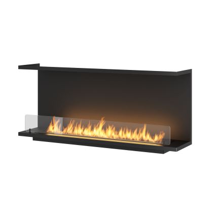 InFire - Εντοιχιζόμενο τζάκι βιοαιθανόλης BIO 120x50 cm 3kW μαύρο