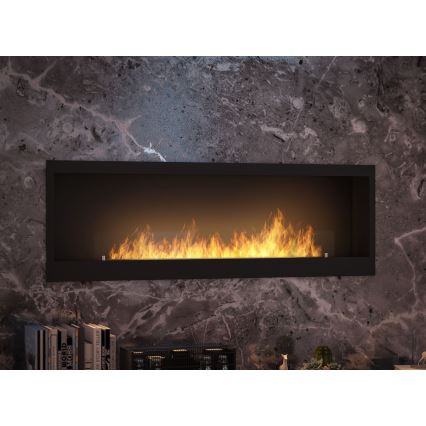 InFire - Εντοιχιζόμενο τζάκι Βιοαιθανόλης BIO 150x50 cm 4,2kW μαύρο