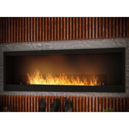 InFire - Εντοιχιζόμενο τζάκι Βιοαιθανόλης BIO 150x50 cm 4,2kW μαύρο