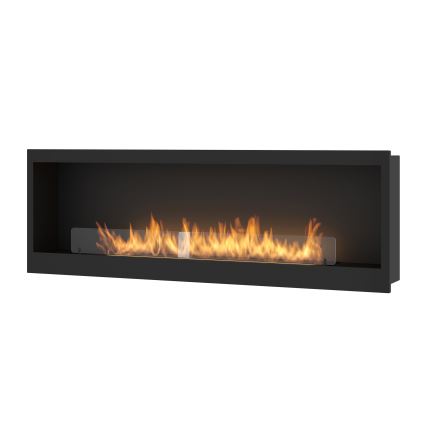 InFire - Εντοιχιζόμενο τζάκι Βιοαιθανόλης BIO 150x50 cm 4,2kW μαύρο