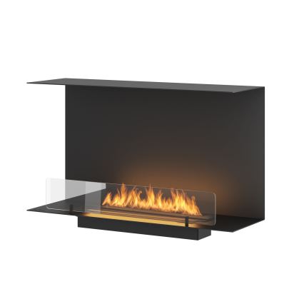 InFire - Εντοιχιζόμενο τζάκι Βιοαιθανόλης BIO 80x45 cm 3kW μαύρο