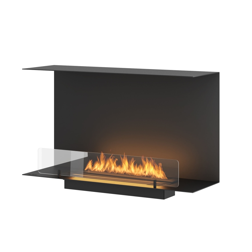 InFire - Εντοιχιζόμενο τζάκι Βιοαιθανόλης BIO 80x45 cm 3kW μαύρο