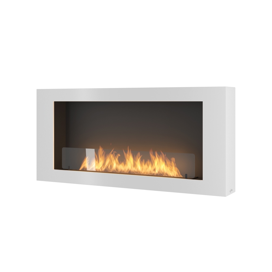 InFire - Επιτοίχιο Τζάκι Βιοαιθανόλης BIO 120x56 cm 3kW λευκό