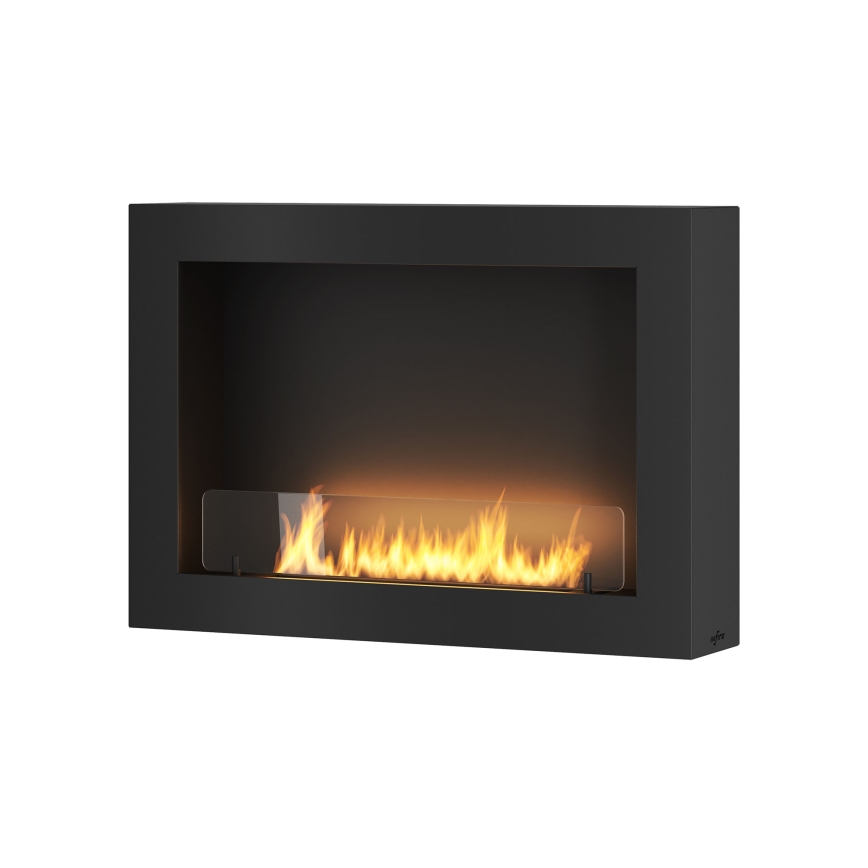 InFire - Επιτοίχιο τζάκι βιοαιθανόλης BIO 80x56 cm 3kW μαύρο