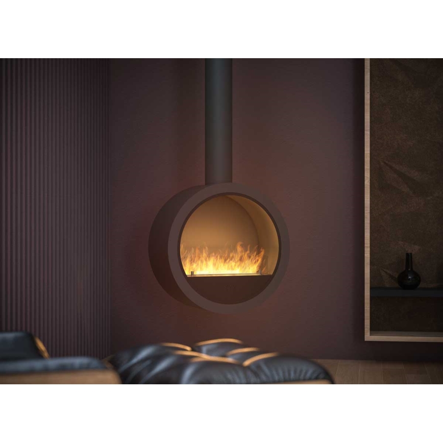 InFire -Κρεμαστό Τζάκι Βιοαιθανόλης BIO δ. 70 cm 3kW μαύρο