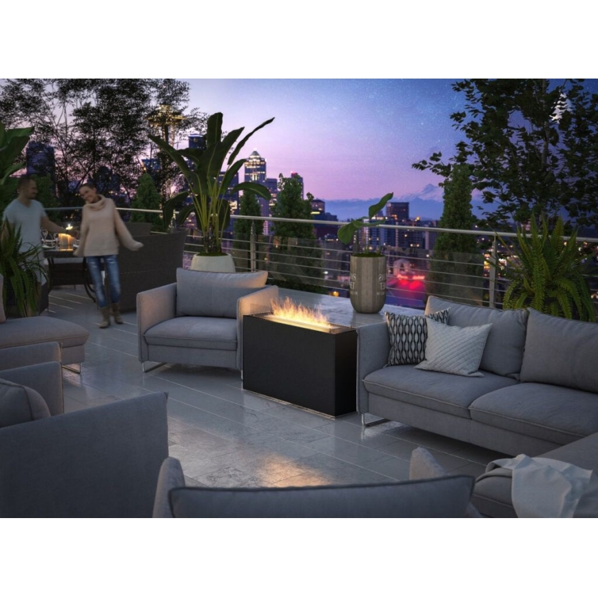 InFire - Τζάκι BIO 110x65 cm 3,5kW μαύρο