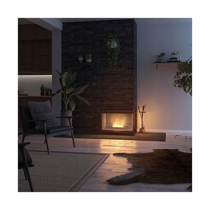 InFire - Τζάκι BIO 8x40 cm 3kW μαύρο