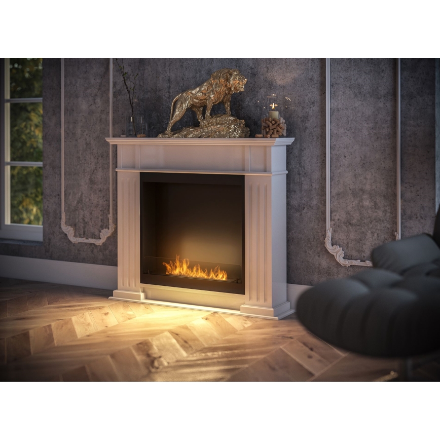 InFire -Τζάκι Βιοαιθανόλης BIO 115x100 cm 3kW λευκό