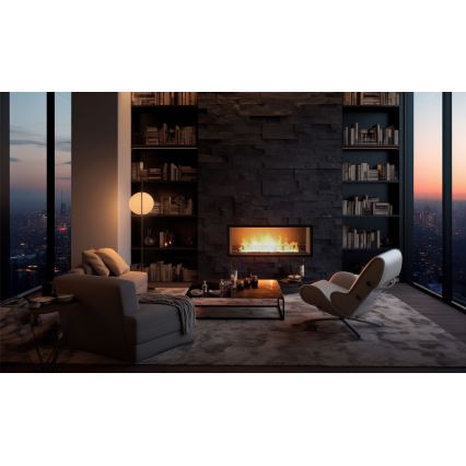 InFire - Χωνευτό Τζάκι BIO 49,4x104,4 cm 6kW μαύρο