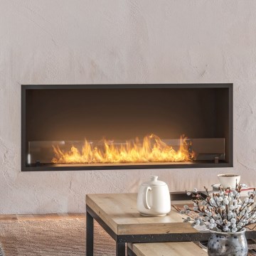 InFire - Χωνευτό Τζάκι BIO 49,4x124,4 cm 6kW μαύρο