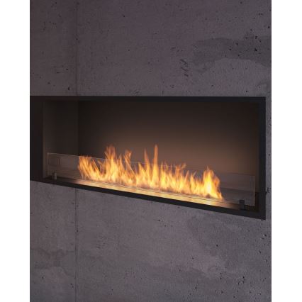 InFire - Χωνευτό Τζάκι BIO 49,4x124,4 cm 6kW μαύρο