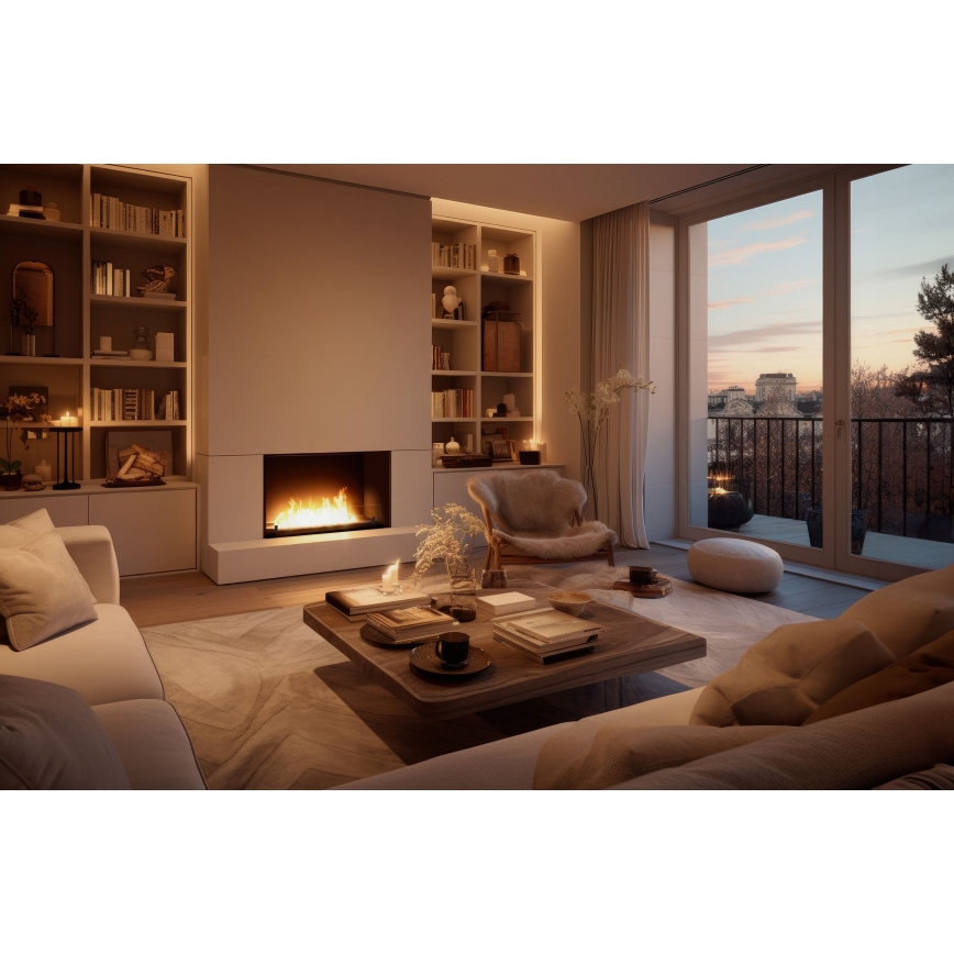 InFire - Χωνευτό Τζάκι BIO 49,4x84,4 cm 3,5kW μαύρο