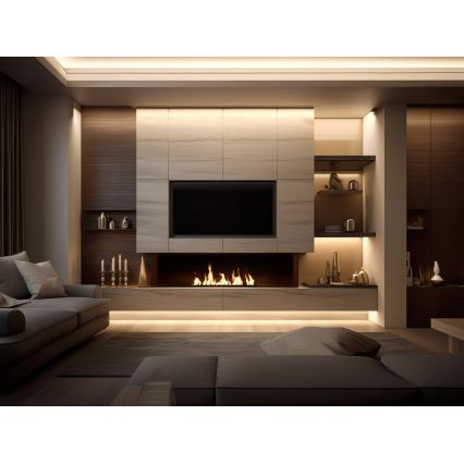 InFire - Χωνευτό Τζάκι BIO 7,5x100 cm 6kW μαύρο