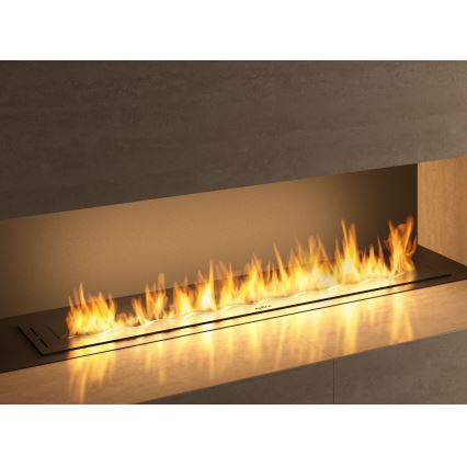 InFire - Χωνευτό Τζάκι BIO 7,5x120 cm 7kW μαύρο