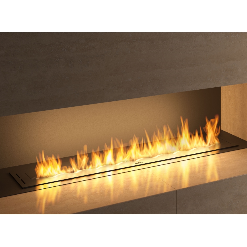 InFire - Χωνευτό Τζάκι BIO 7,5x120 cm 7kW μαύρο