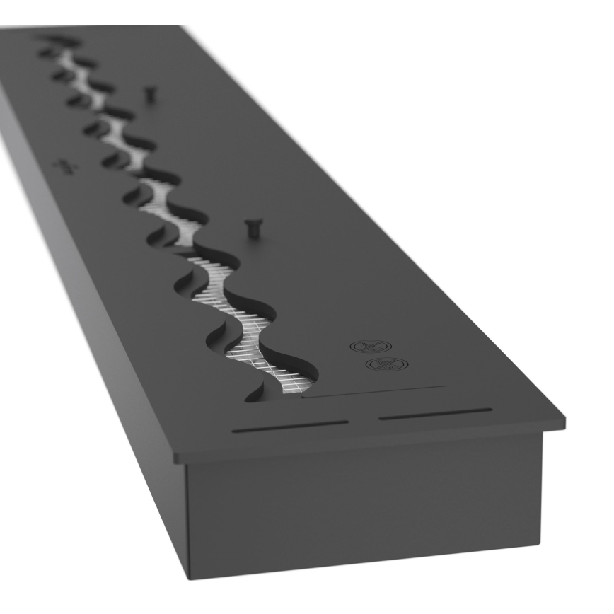 InFire - Χωνευτό Τζάκι BIO 7,5x120 cm 7kW μαύρο