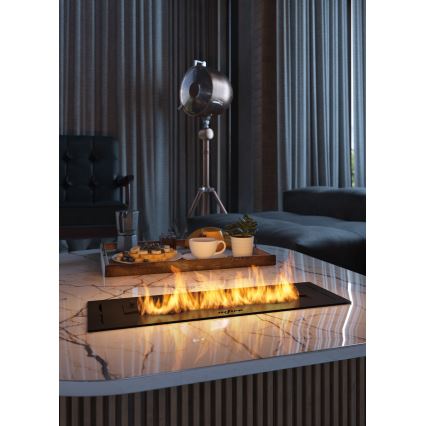 InFire - Χωνευτό Τζάκι BIO 7,5x50 cm 3,5kW μαύρο