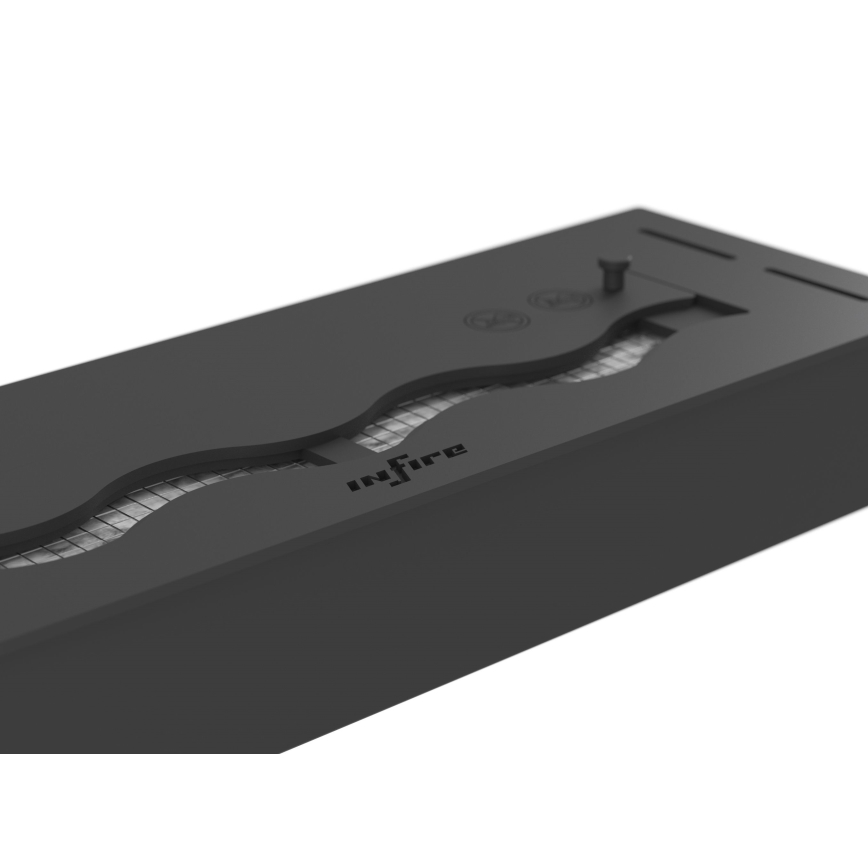 InFire - Χωνευτό Τζάκι BIO 7,5x50 cm 3,5kW μαύρο