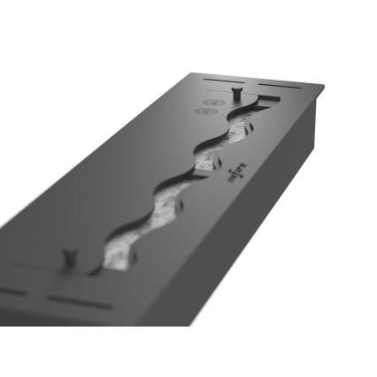 InFire - Χωνευτό Τζάκι BIO 7,5x50 cm 3,5kW μαύρο
