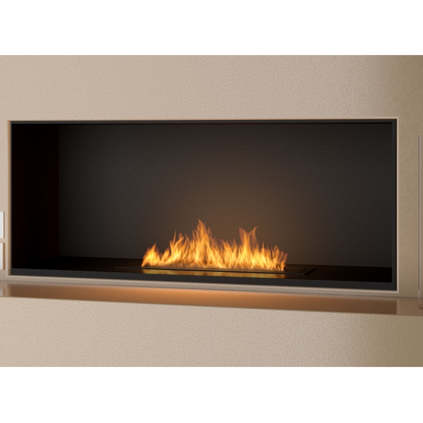 InFire - Χωνευτό Τζάκι BIO 7,5x60 cm 3,5kW μαύρο