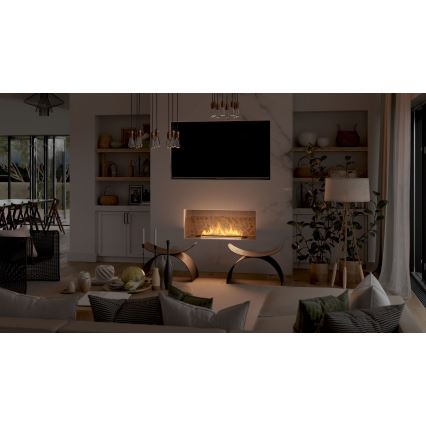 InFire - Χωνευτό Τζάκι BIO 7,5x80 cm 6kW μαύρο