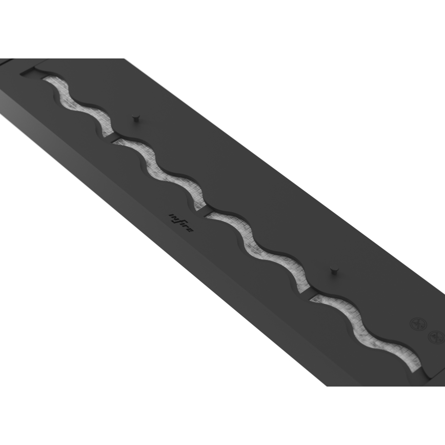 InFire - Χωνευτό Τζάκι BIO 7,5x80 cm 6kW μαύρο