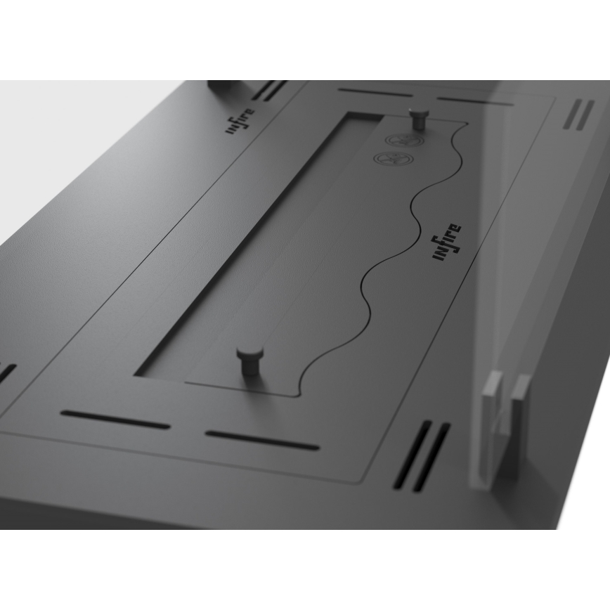 InFire - Χωνευτό Τζάκι BIO 8,5x60 cm 3,5kW μαύρο