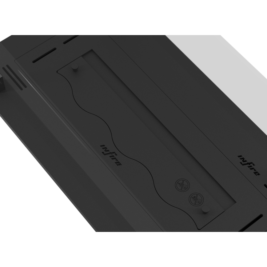 InFire - Χωνευτό Τζάκι BIO 8,5x60 cm 3,5kW μαύρο