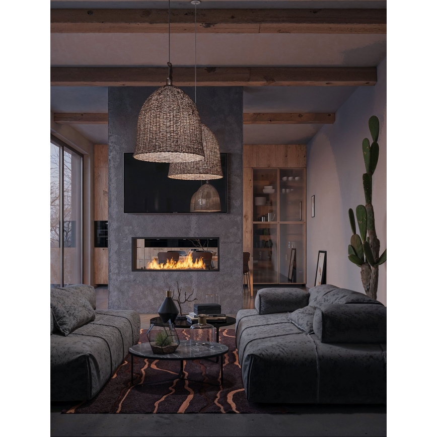 InFire - Χωνευτό Τζάκι BIO 48,5x123,5 cm 6kW μαύρο