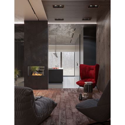 InFire - Χωνευτό Τζάκι BIO 48,5x83,5 cm 3,5kW μαύρο