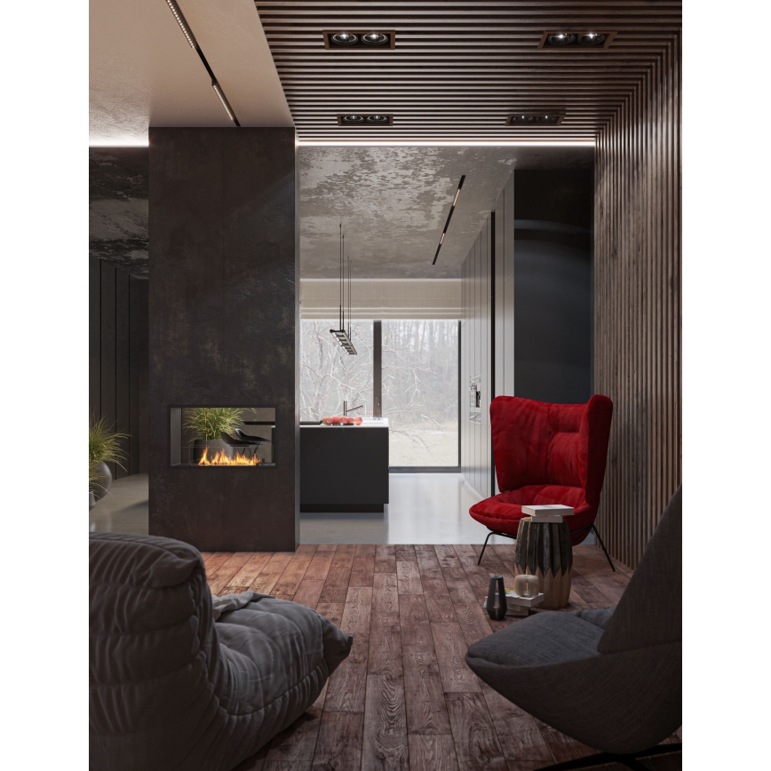 InFire - Χωνευτό Τζάκι BIO 48,5x83,5 cm 3,5kW μαύρο
