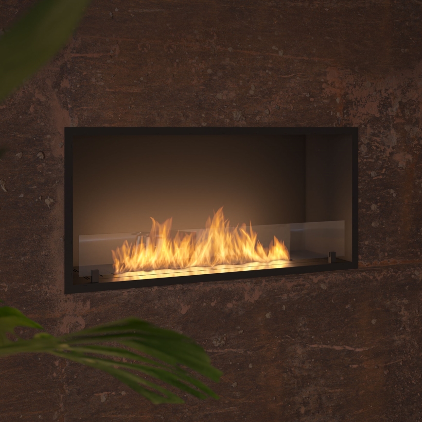 InFire - Χωνευτό Τζάκι BIO 49,4x104,4 cm 6kW μαύρο