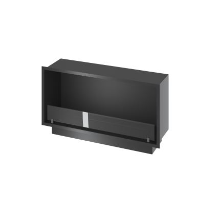 InFire - Χωνευτό Τζάκι BIO 49,4x104,4 cm 6kW μαύρο