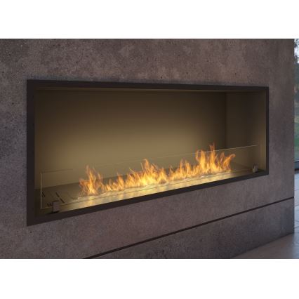 InFire - Χωνευτό Τζάκι BIO 49,4x124,4 cm 6kW μαύρο