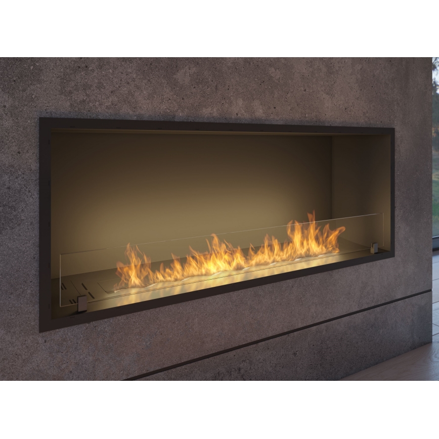 InFire - Χωνευτό Τζάκι BIO 49,4x124,4 cm 6kW μαύρο