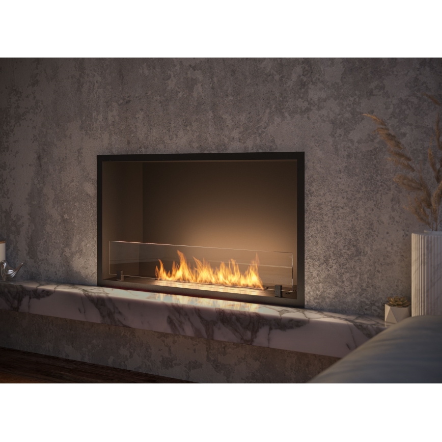 InFire - Χωνευτό Τζάκι BIO 49,4x84,4 cm 3,5kW μαύρο