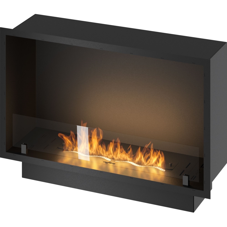 InFire - Χωνευτό Τζάκι BIO 49,4x84,4 cm 3,5kW μαύρο