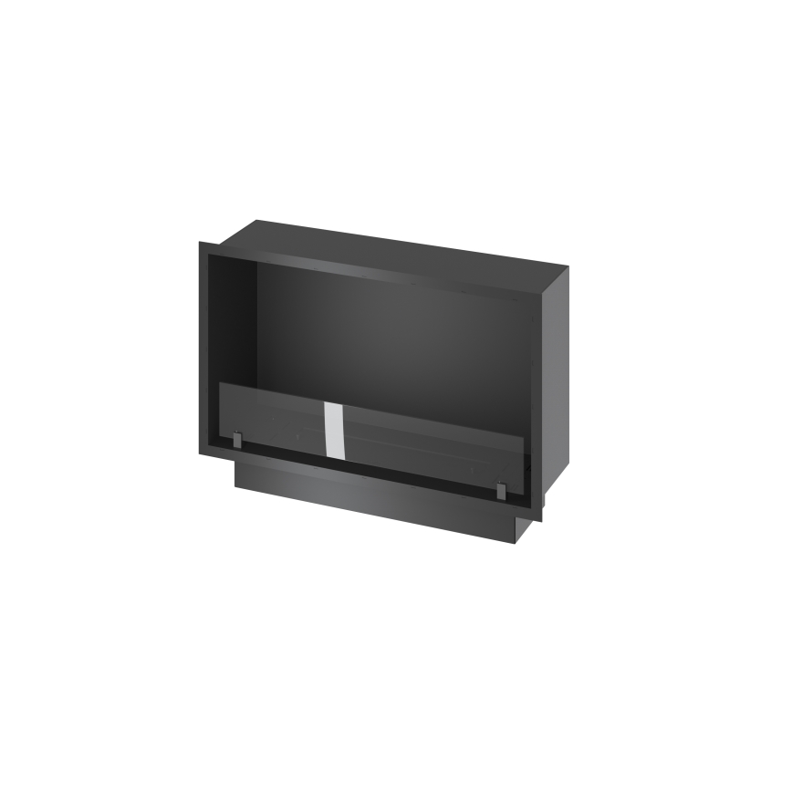 InFire - Χωνευτό Τζάκι BIO 49,4x84,4 cm 3,5kW μαύρο